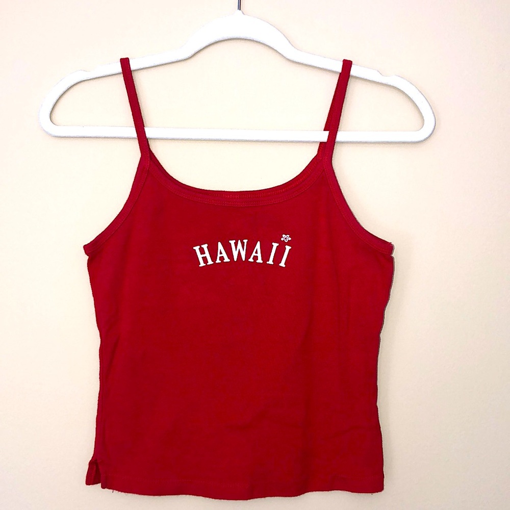 Red Hawaii Tank Top